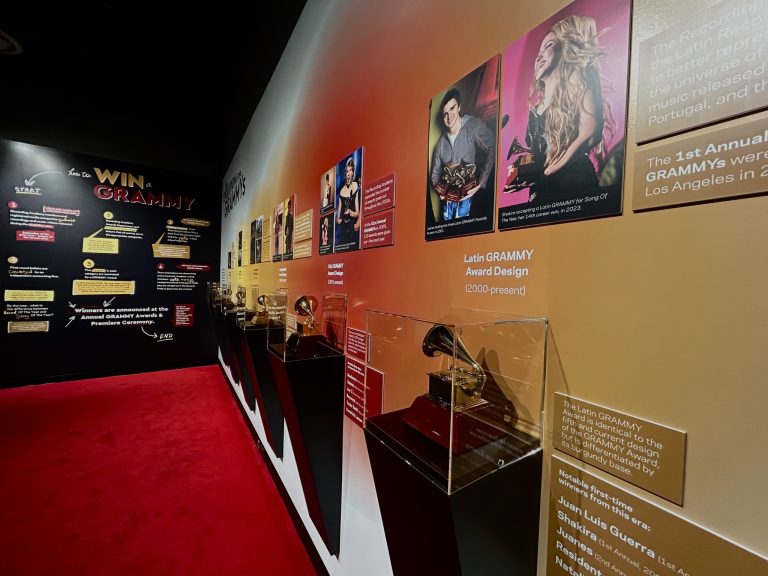 GRAMMY Museum GRAMMY exhibits. Photo credit GRAMMY Museum Facebook 768x576
