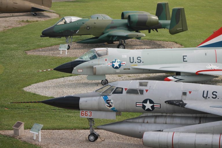 Grissom Air Museum fighter jets. Photo credit Grissom Air Museum Facebook 768x512