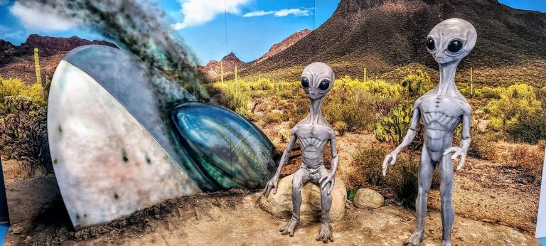 International UFO Museum Research Center alien exhibit. Photo credit John David via International UFO Museum Research Center Facebook 768x346