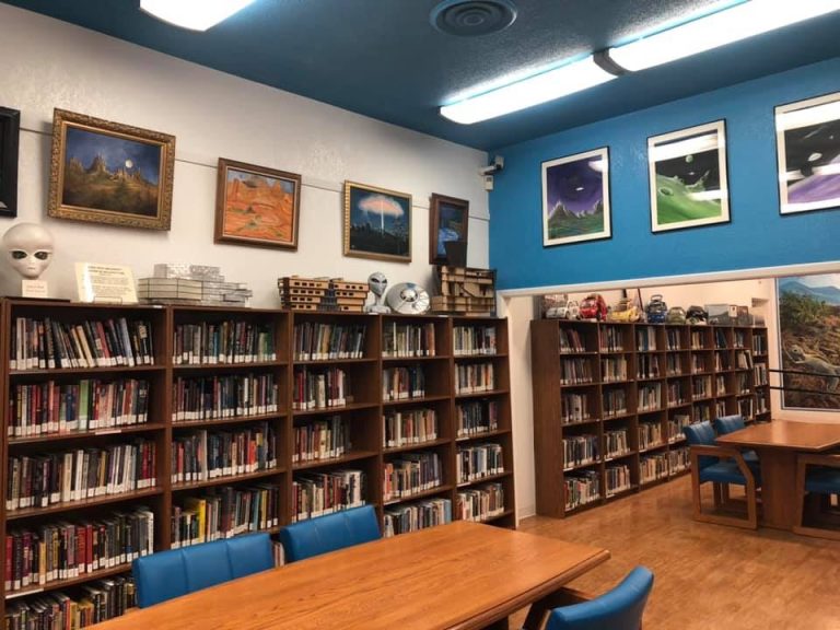 International UFO Museum Research Center research library. Photo credit International UFO Museum Research Center Facebook 768x576