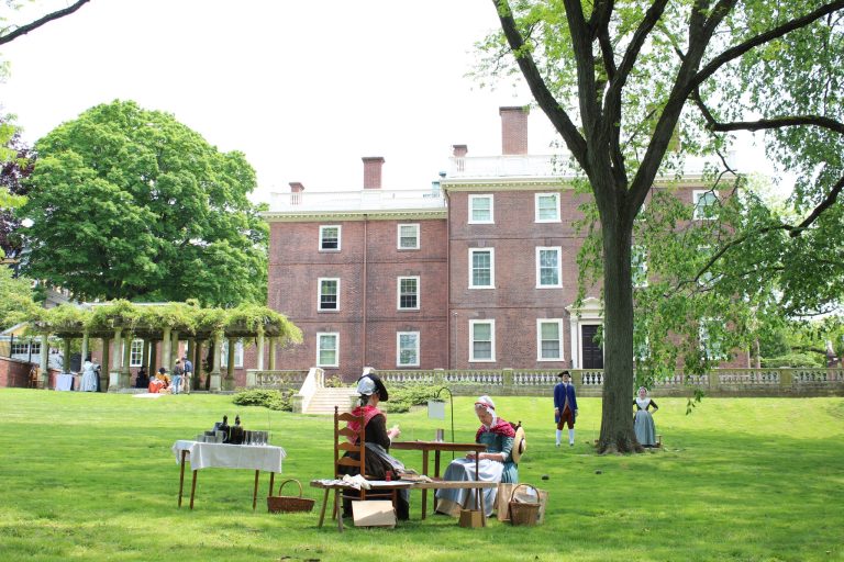John Brown House Museum 1700s fun and games at the museum. Photo credit Rhode Island Historical Society Facebook 768x512