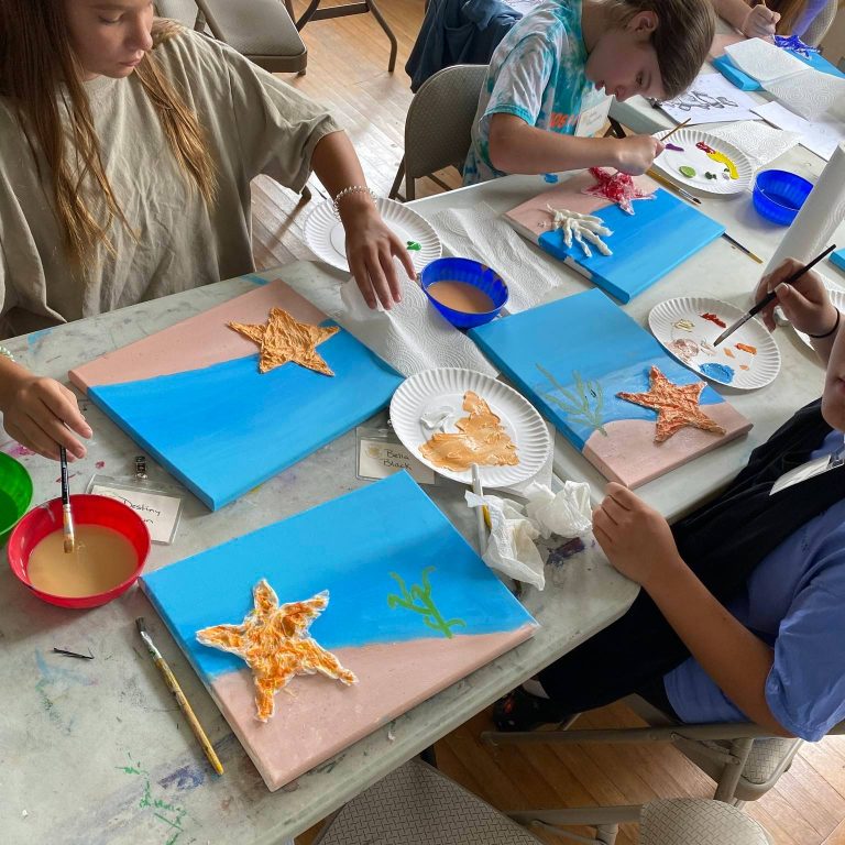 Kennedy Douglass Center for the Arts Camp KD art projects. Photo credit Kennedy Douglass Center for the Arts Facebook 768x768