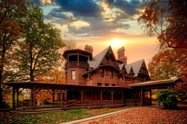 Mark Twain House Museum exterior view. Photo credit Trig Photography via The Mark Twain House Museum Facebook 768x509