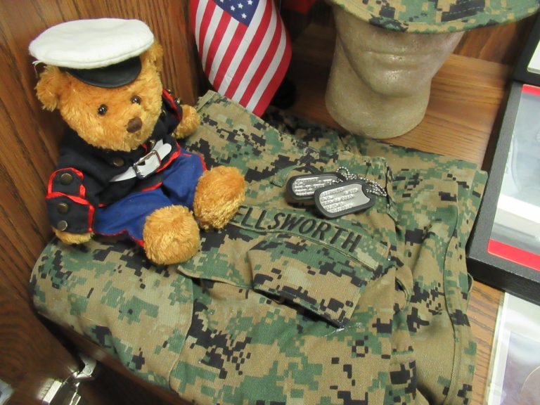 Michigan Heroes Museum authentic military artifacts on display. Photo credit Michigan Heroes Museum Facebook 768x576