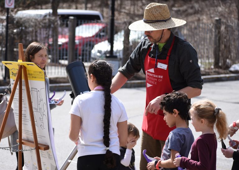 Montshire Museum of Science astronomy lesson. Photo credit Facebook 768x545