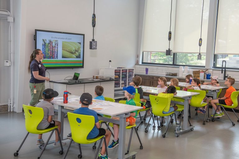 Naper Settlement field trip group. Photo credit Facebook 768x512