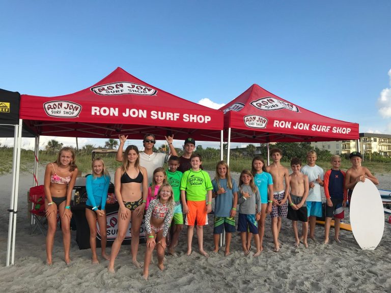 Ron Jon Surf Shop surfer kids. Photo credit Ron Jon Surf Shop Cocoa Beach Facebook 768x576