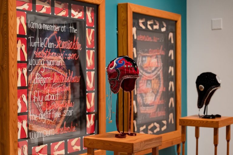 Smithsonians National Museum of the American Indian the Shelley Niro 500 Year Itch exhibit. Photo credit Smithsonians National Museum of the American Indian Facebook 768x512