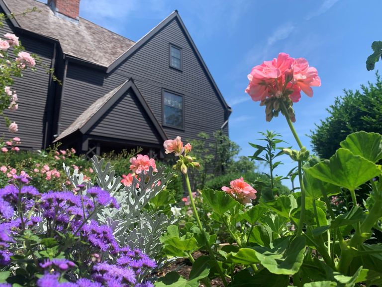 The House of the Seven Gables blooming flowers. Photo credit The House of the Seven Gables Facebook 768x576