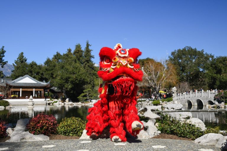 The Huntington Library Art Museum and Botanical Gardens celebrating with the Lunar New Year Festival. Photo credit The Huntington Library Art Museum and Botanical Gardens Facebook 768x512