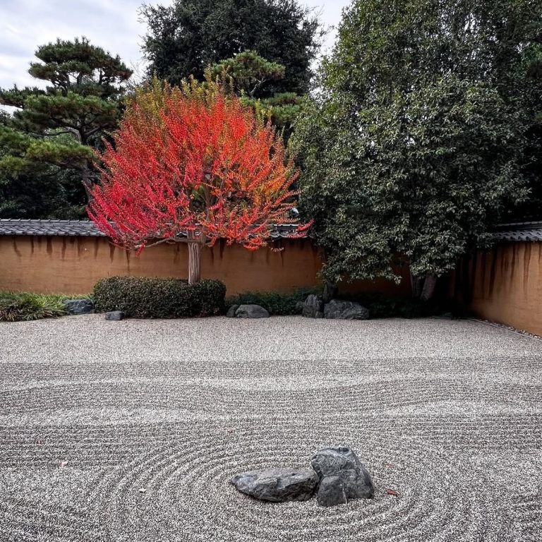 The Huntington Library Art Museum and Botanical Gardens zen garden in the fall. Photo credit The Huntington Library Art Museum and Botanical Gardens Facebook 768x768