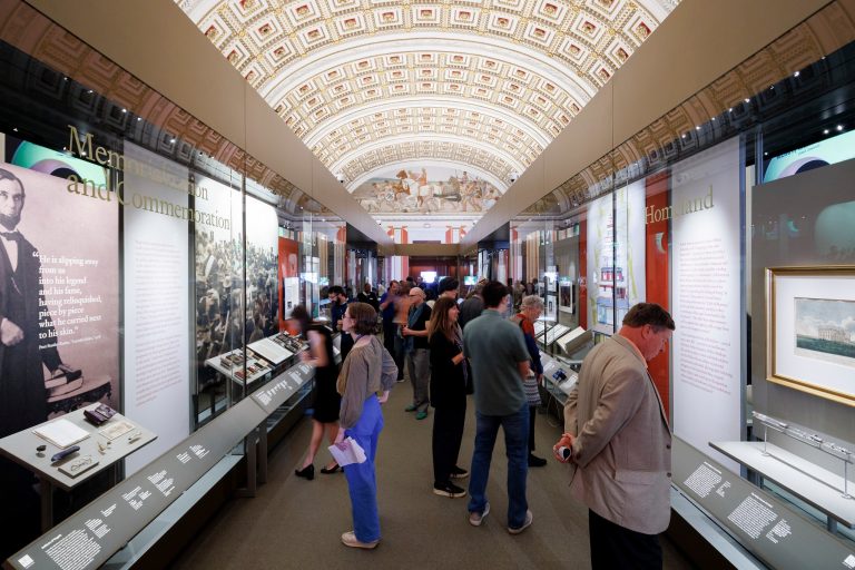 The Library of Congress in DC Collection of Memories exhibit. Photo credit The Library of Congress Facebook 768x512