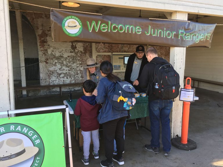 Alcatraz Island Junior Rangers program. Photo credit Emily Levine 768x576
