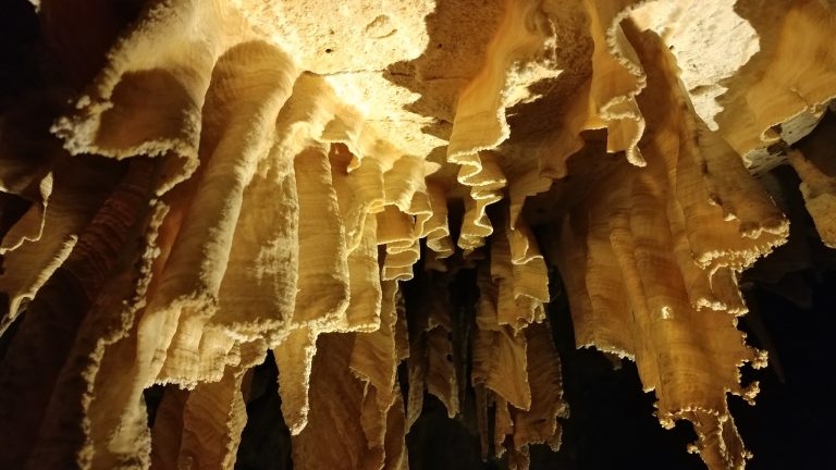 Carlsbad Caverns National Park Draperies are unique formations seen in the Big Room. Photo credit NPS Max Berlin 768x432