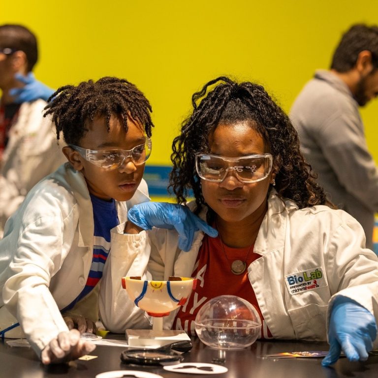 Perot Museum of Nature and Science hands on learning. Photo credit Perot Museum Facebook 768x768