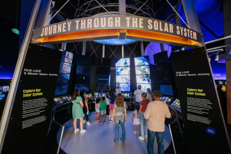 Perot Museum of Nature and Science science exhibit. Photo credit Perot Museum Facebook 768x512