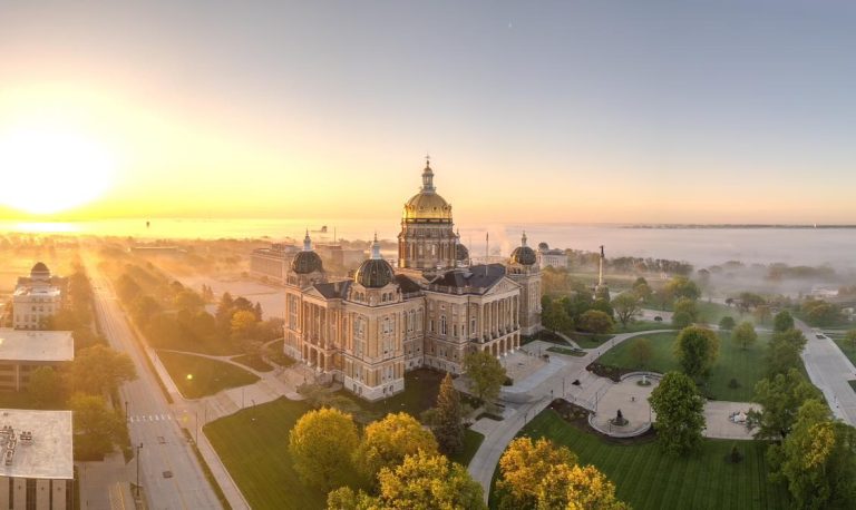 State Historical Society of Iowa aerial view of the facility. Photo credit State Historical Society of Iowa Facebook 768x458