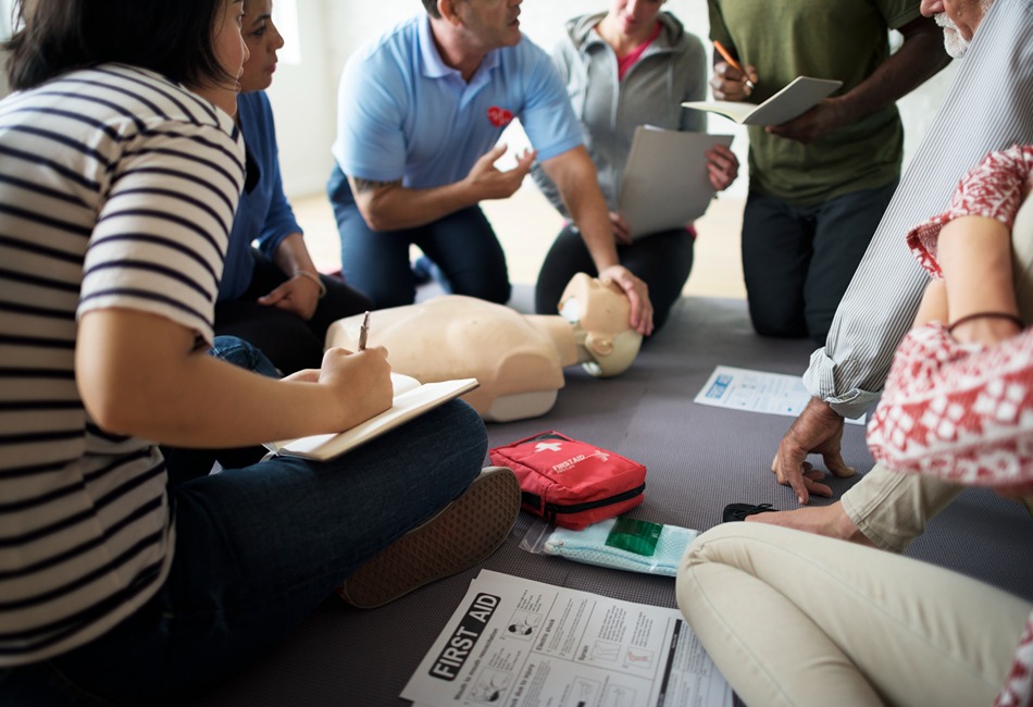 Taking first aid