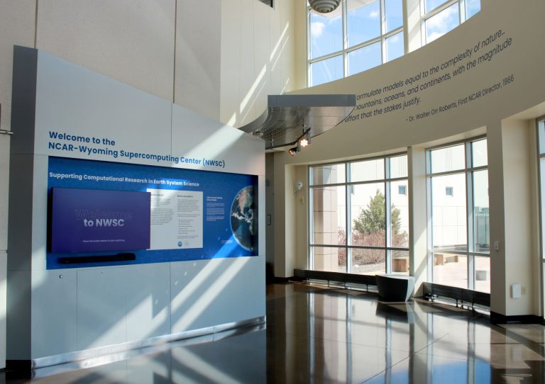 The National Center for Atmospheric Research NCAR inside the facility. Photo credit NSF NCAR UCAR Facebook 768x542