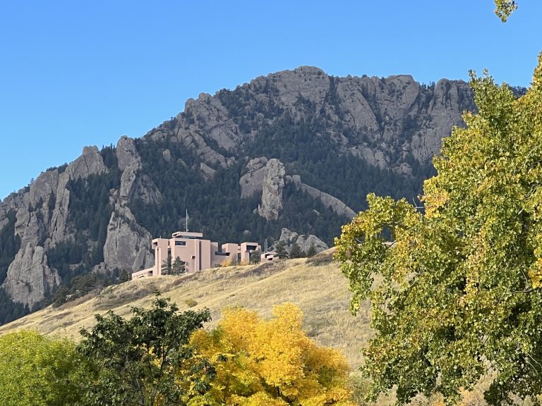 The National Center for Atmospheric Research NCAR outside view of facility. Photo credit NSF NCAR UCAR Facebook 768x576