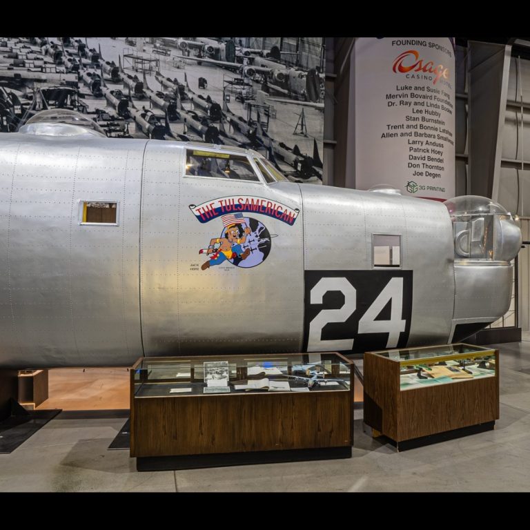 Tulsa Air and Space Museum TASM airplane exhibits. Photo credit Tulsa Air and Space Museum TASM Facebook 768x768