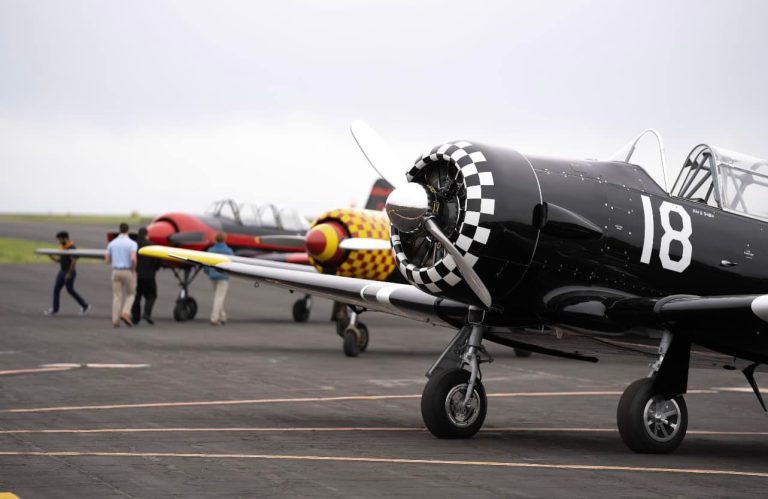Tulsa Air and Space Museum TASM planes on the tarmac. Photo credit Tulsa Air and Space Museum TASM Facebook 768x499