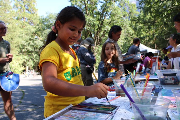 Yosemite National Park artisic opportunities for kids. Photo credit Yosemite National Park Facebook 768x512