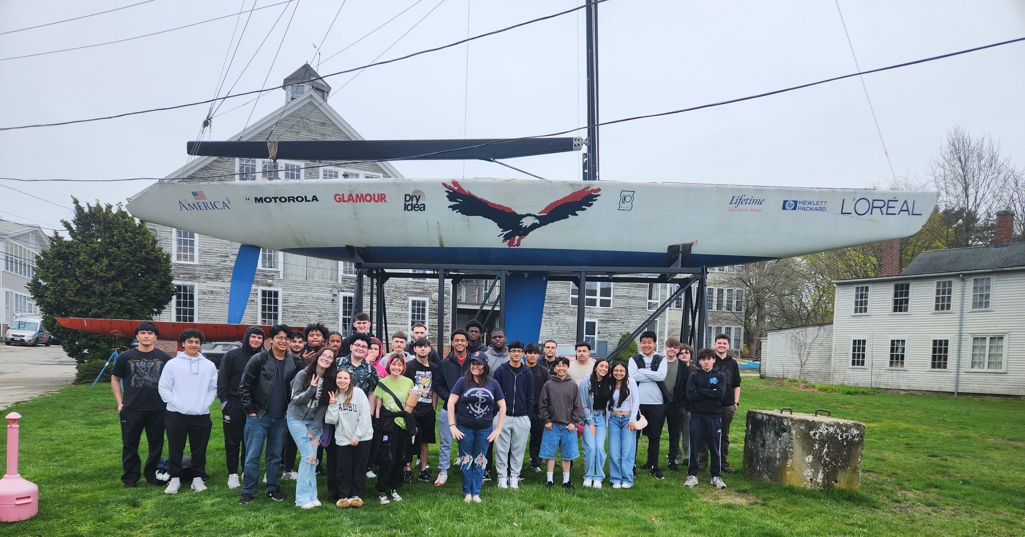 Field trip group at Herreshoff Marine Museum.
