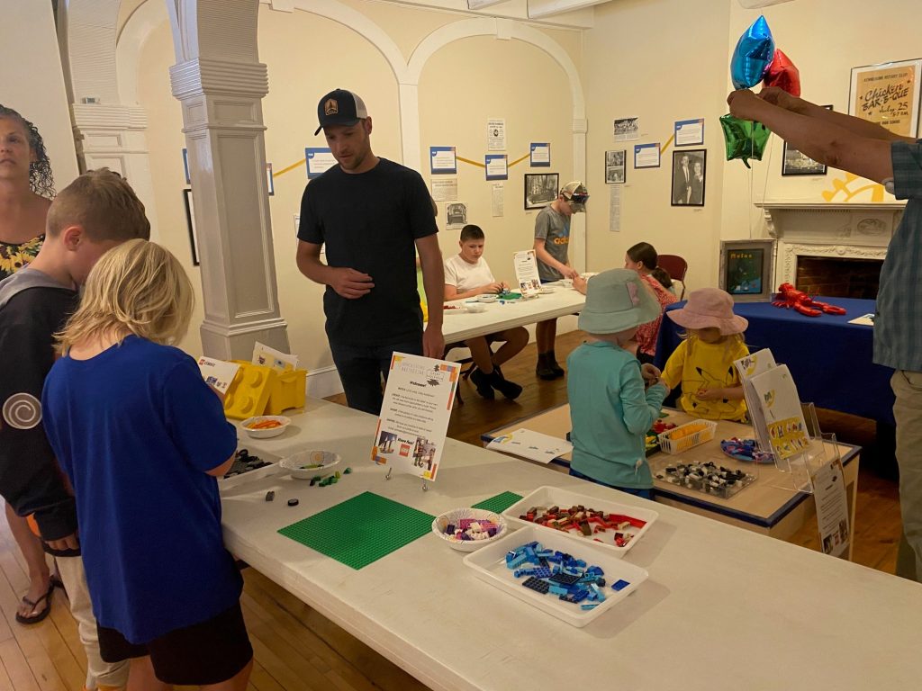 Lego art at the Brick Store Museum.