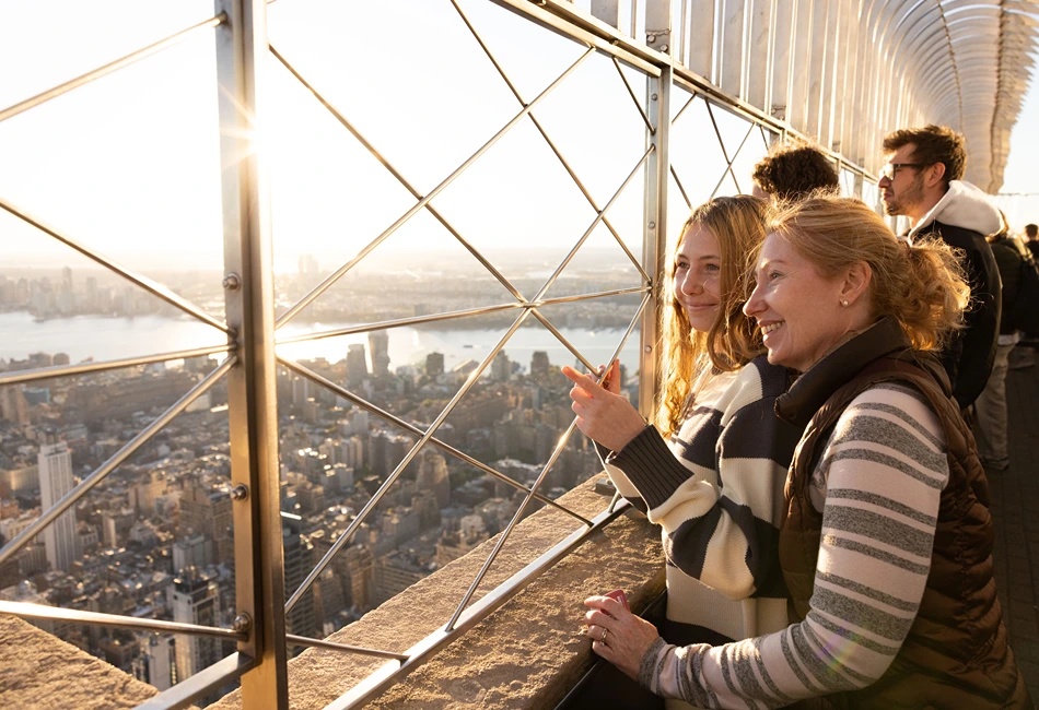 Breathtaking views from the historic Empire State Building. Credit ESB