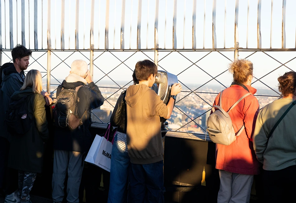See across New York City from the top of the Empire State Building. Credit ESB