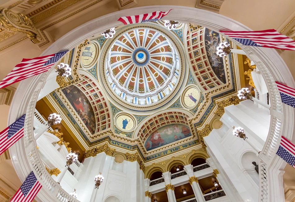 Pennsylvania State Capitol building in Harrisburg. Credit - Visit Hershey & Harrisburg