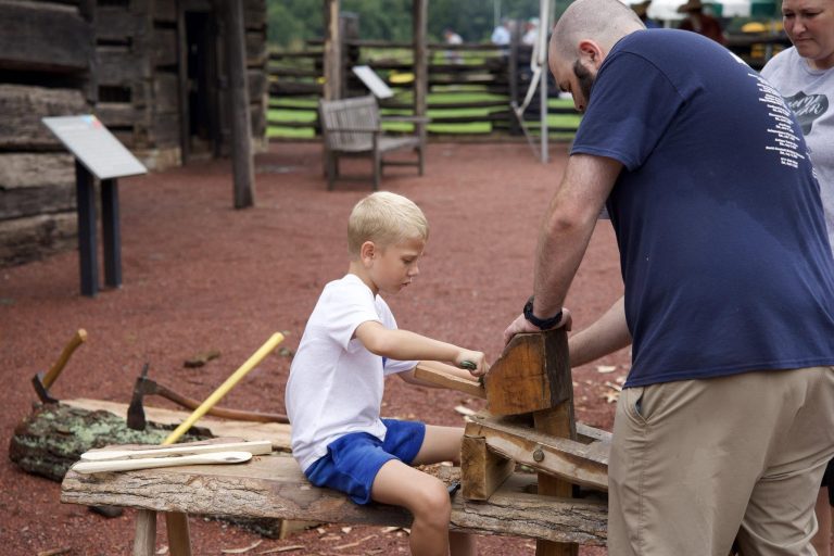 Discovery Parks Youth Woodworking Workshop inspires kids while building confidence. Credit Discover Park of America Facebook 768x512